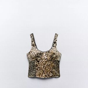Zara Animal Print Crop Top 7989/400